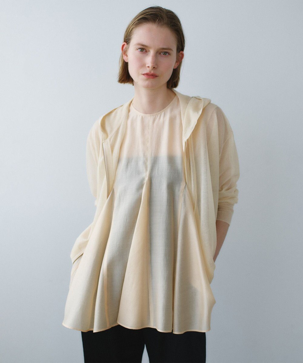 BEIGE， SIDERITE / シアージップフーディーニット 