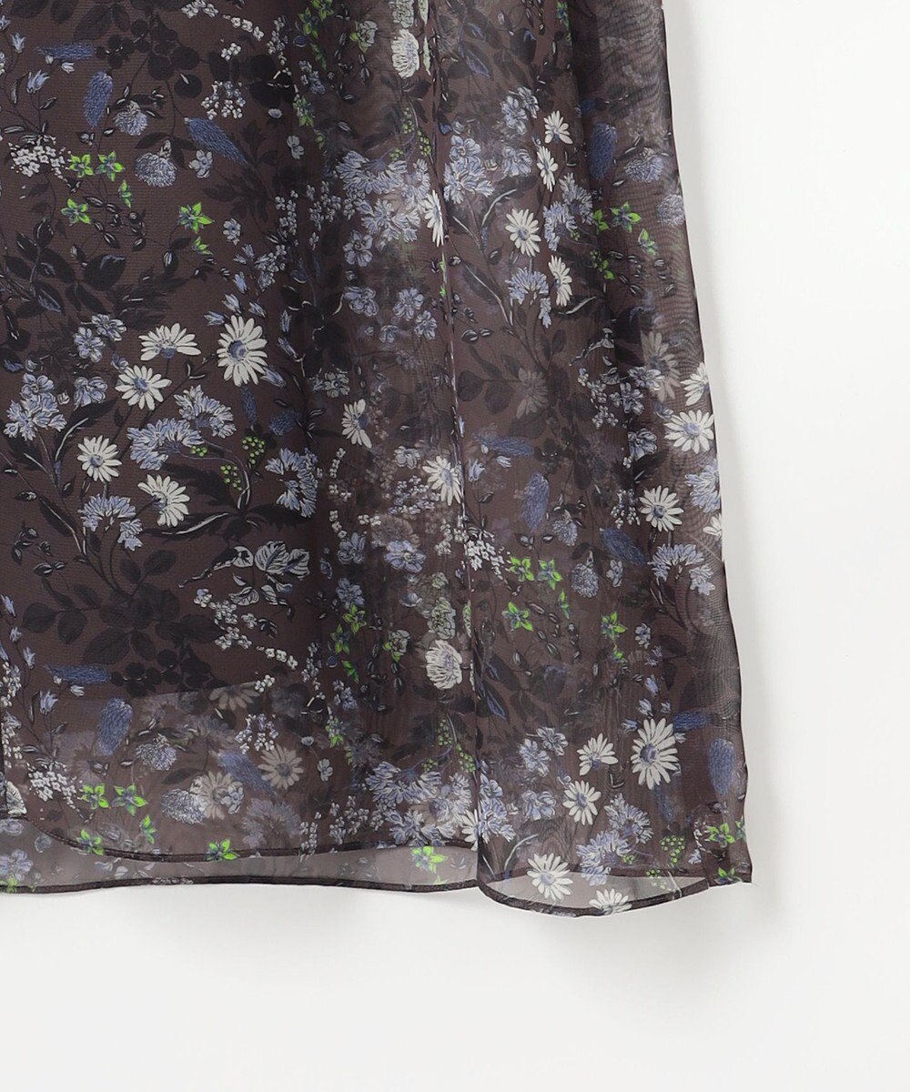 自由区 L 【カタログ掲載・洗える】ボタニカルフラワープリント ワンピース 