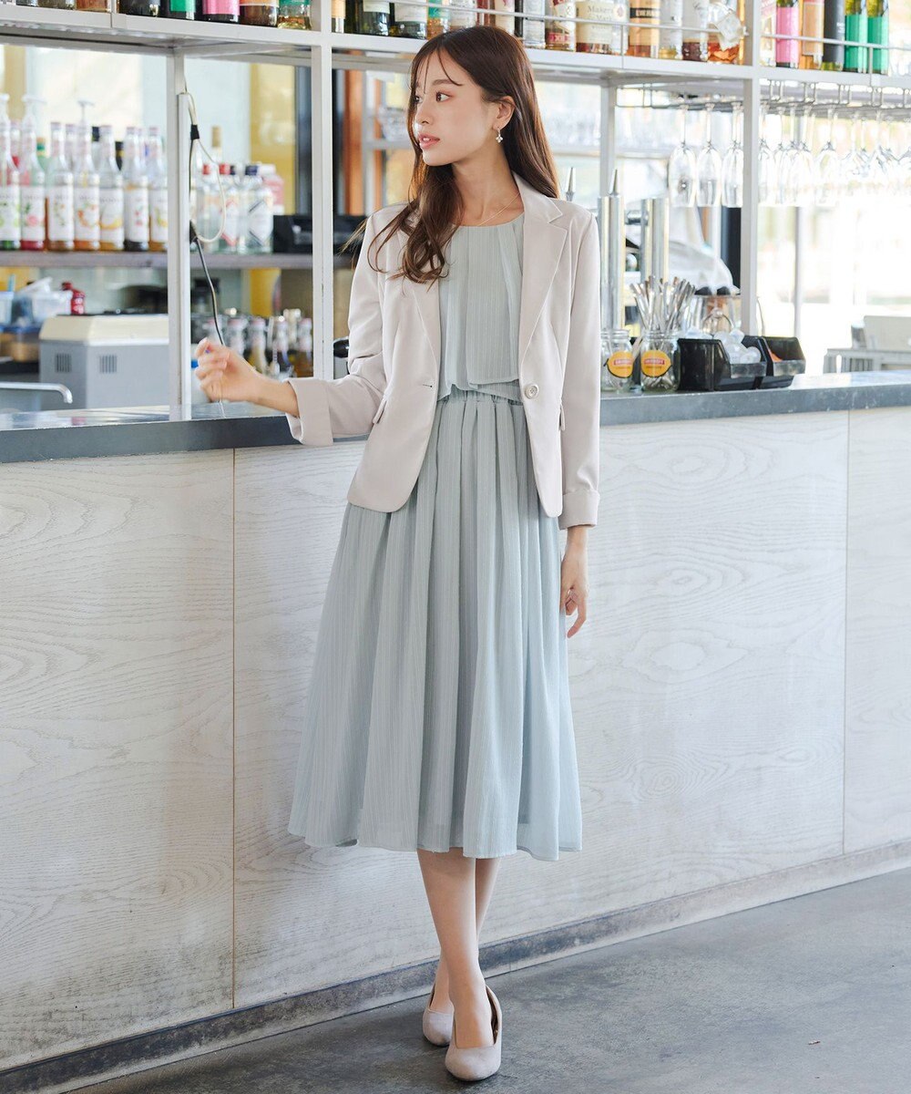 Tiaclasse L 【ダブルクロス・洗える】テーラードジャケット 