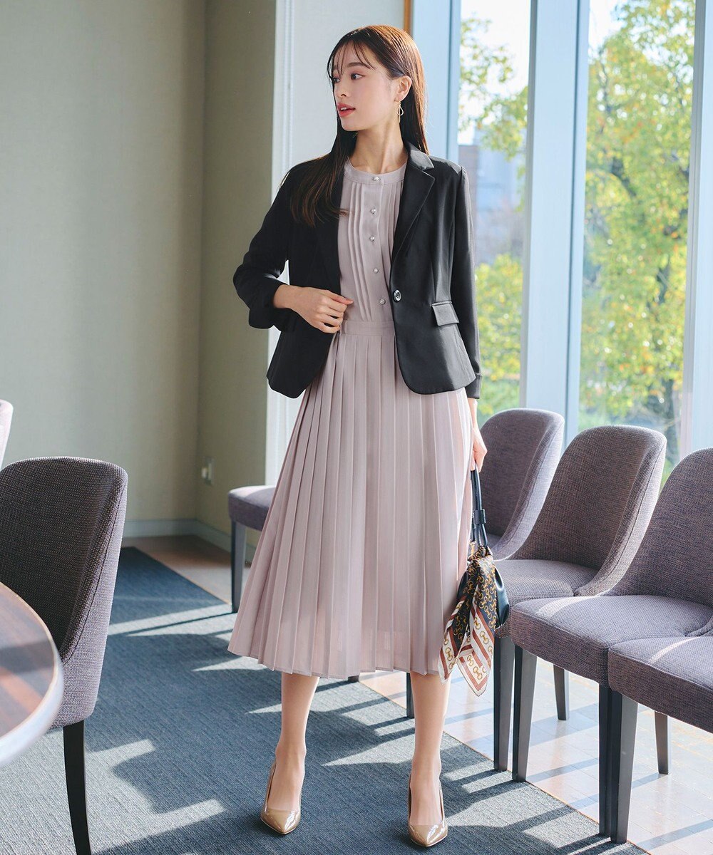 Tiaclasse L 【ダブルクロス・洗える】テーラードジャケット 