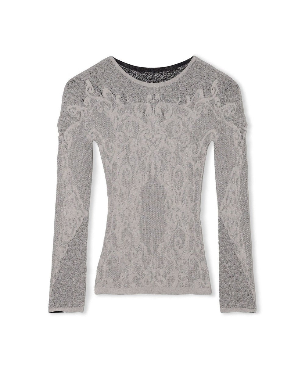 Chacott 【ノーソーイングニット】リバーシブルクルーネックトップ 