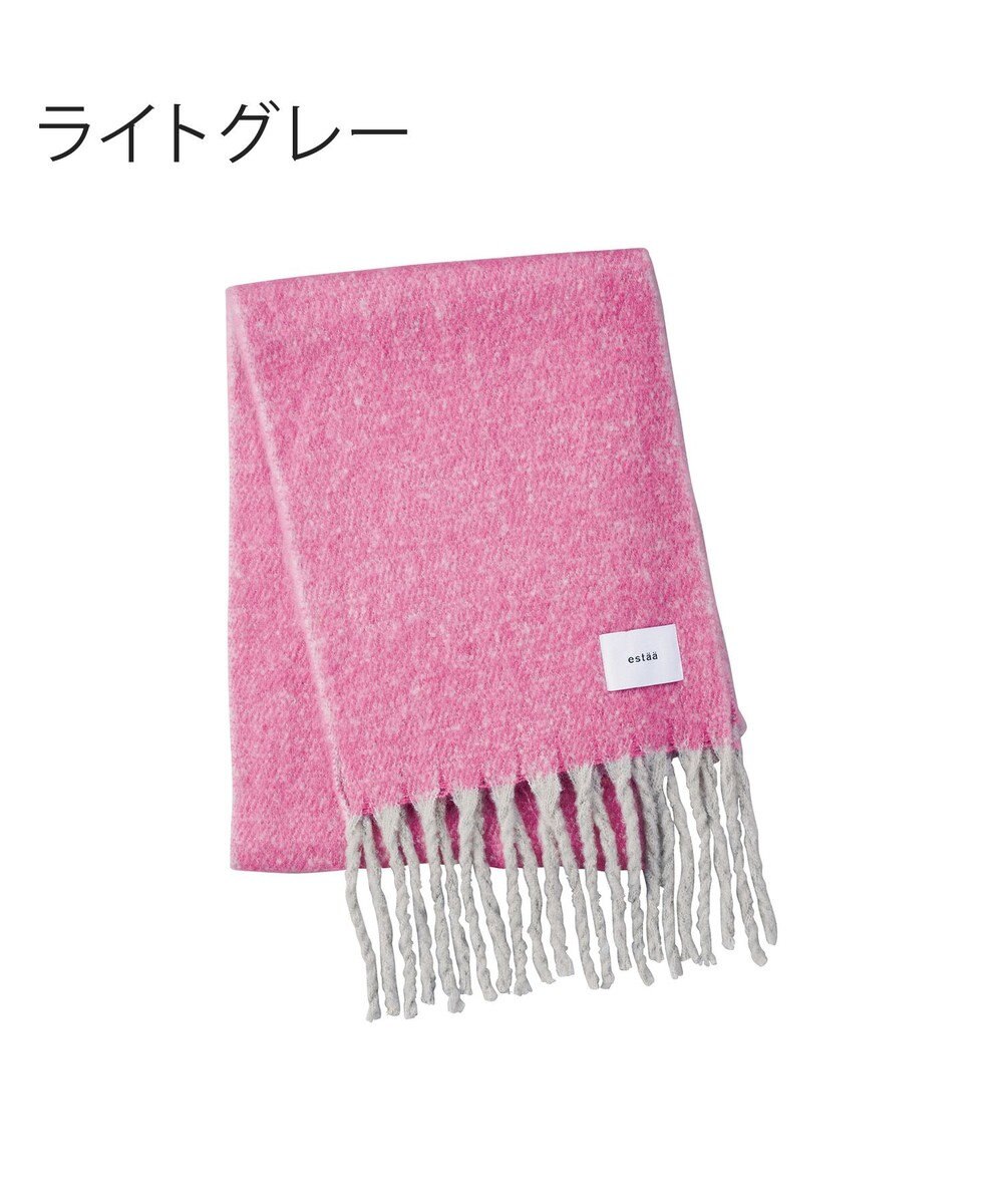 MOONBAT estaa ボリュームマフラー シャンブレー／手洗い可 