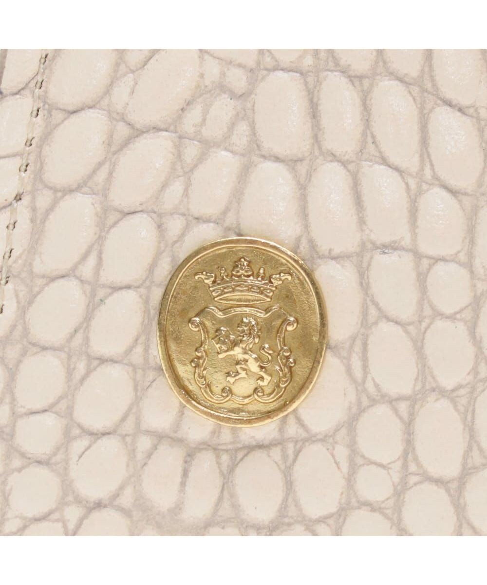 A.D.M.J. 【牛革】クロコ型押しサイドバックルトート25cm(ショルダーストラップ付) 