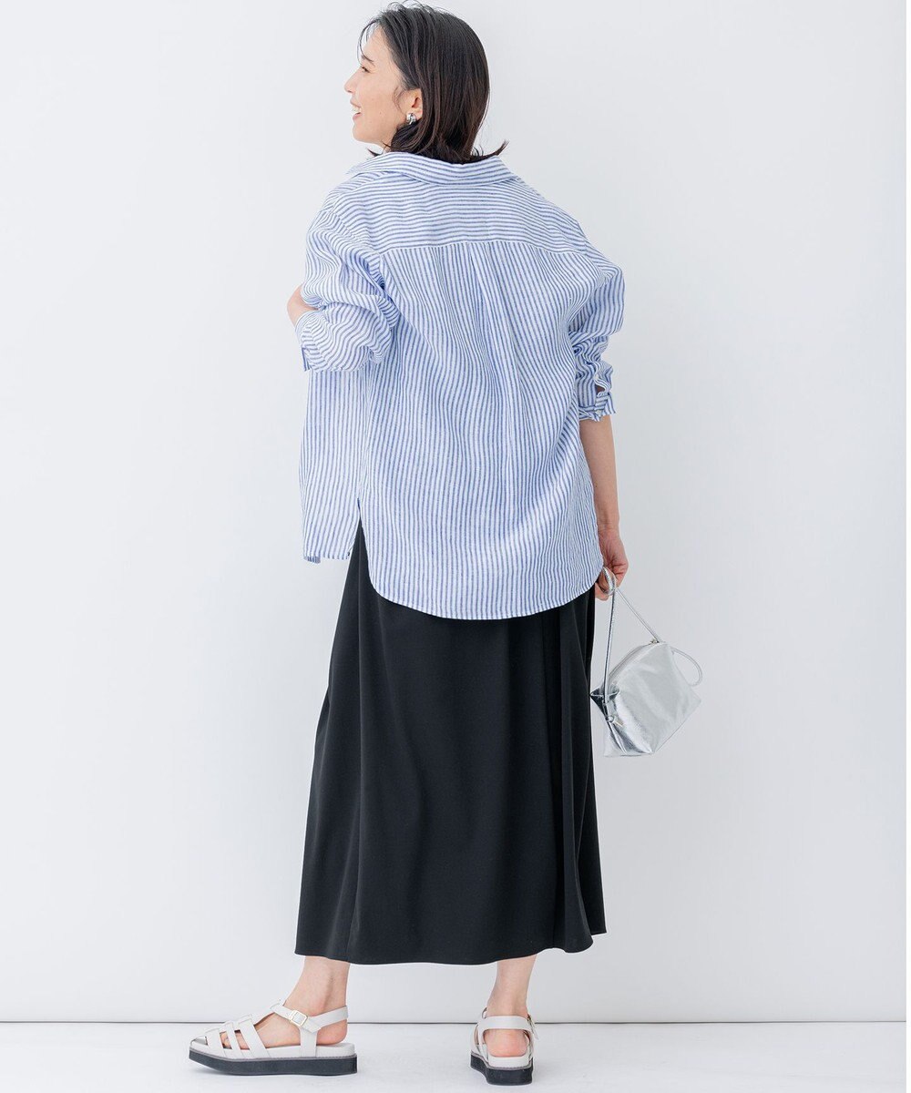 23区 L 【CLASSY. 9月号掲載/WEB限定カラーあり】LIBECO ベーシック シャツ 