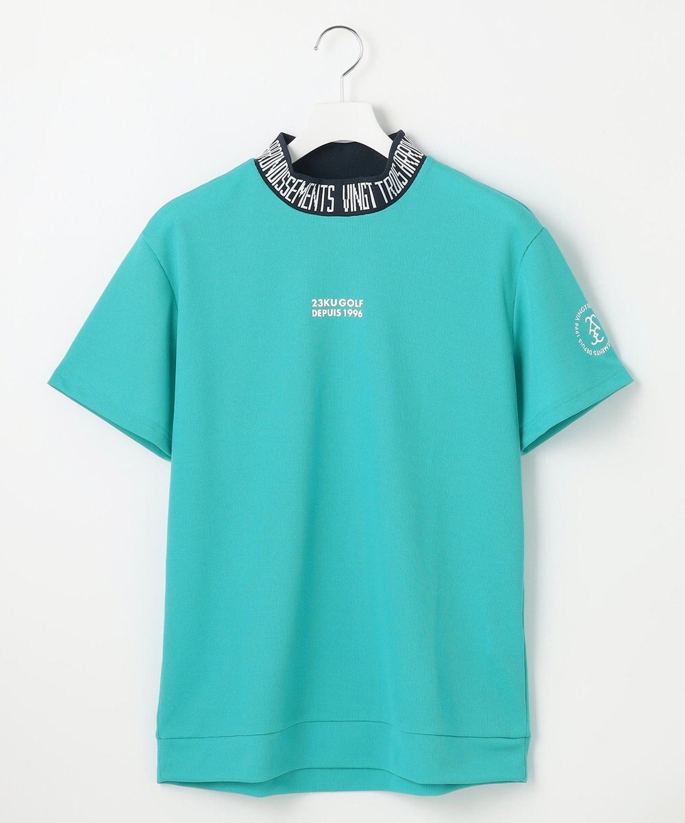 23区GOLF 【MEN】 4色から選べる ミニワッフルモックネック 