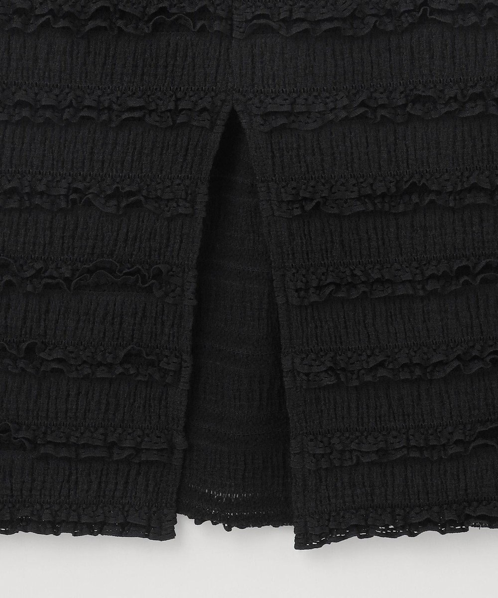 Feroux 【洗える】カットフリルＩラインスカート 