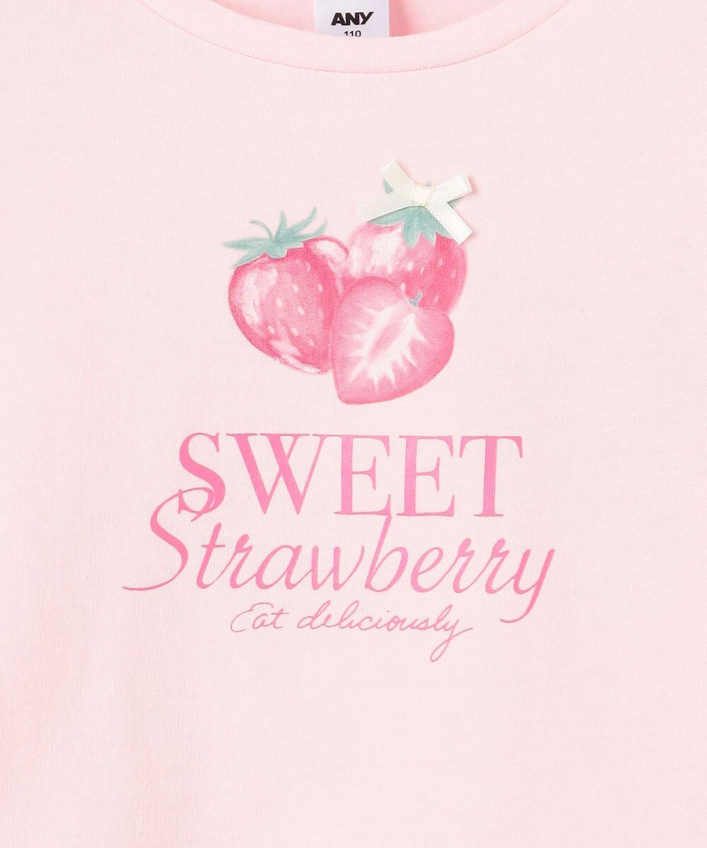 ANY KIDS 【Strawberry Collection】アートプリント 長袖Tシャツ 