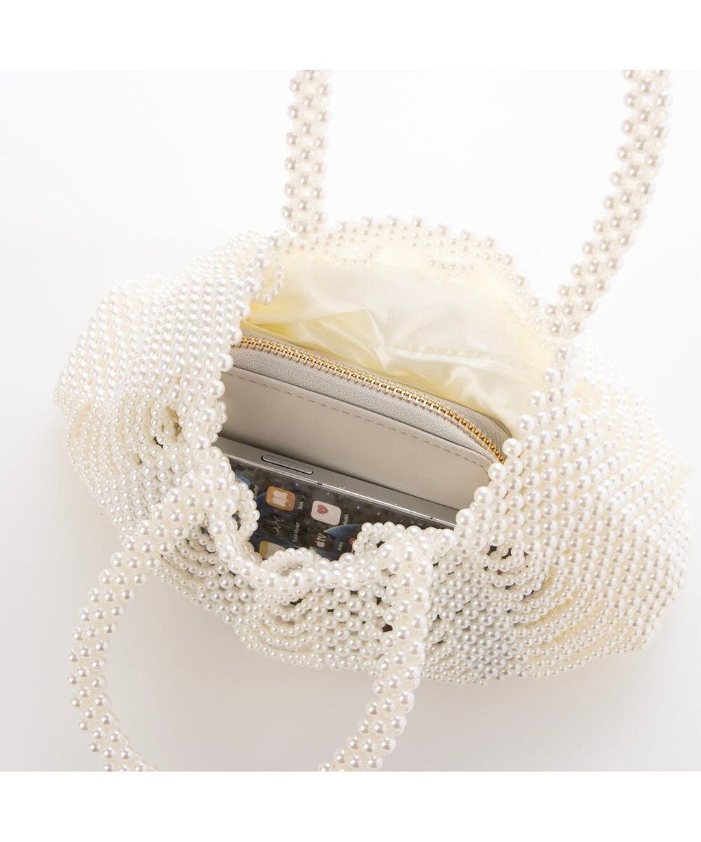 UNBILLION カシュカシュ cachecache / パール調編みバッグﾞ 