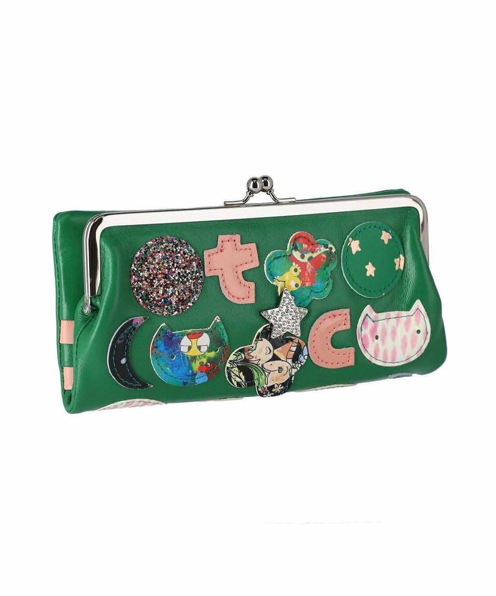 tsumori chisato CARRY tcパッチワーク がま口 長財布 