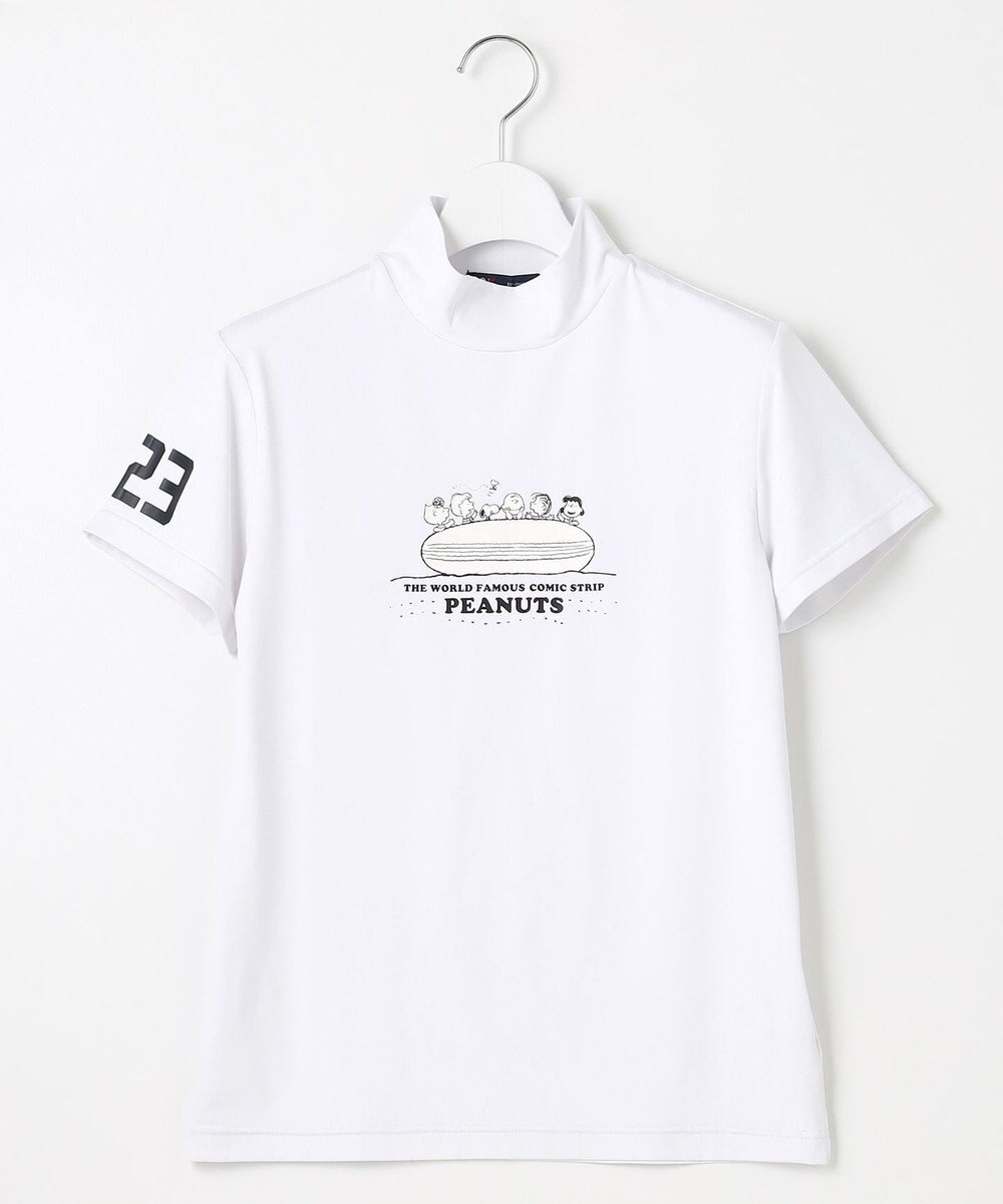 23区GOLF 【PEANUTS】【WOMEN】スヌーピーコラボ モックネックシャツ 