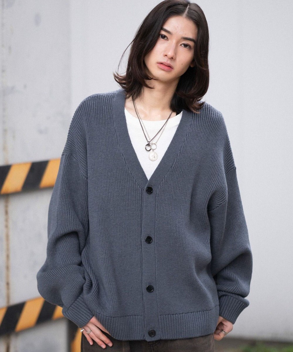 WEGO 【ユニセックス着用ITEM/MLサイズ展開】クロップドカーディガン 