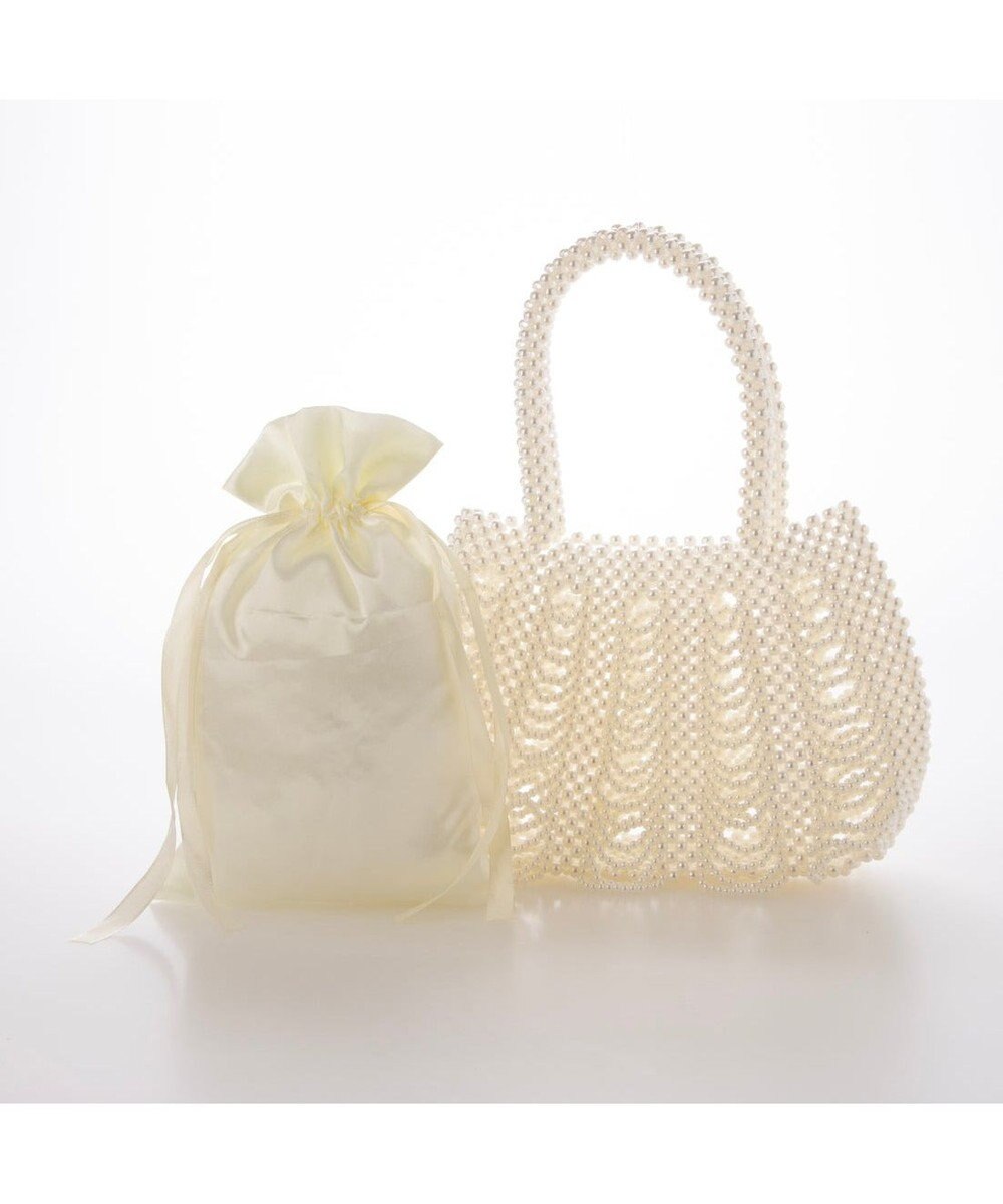 UNBILLION カシュカシュ cachecache / パール調編みバッグﾞ 