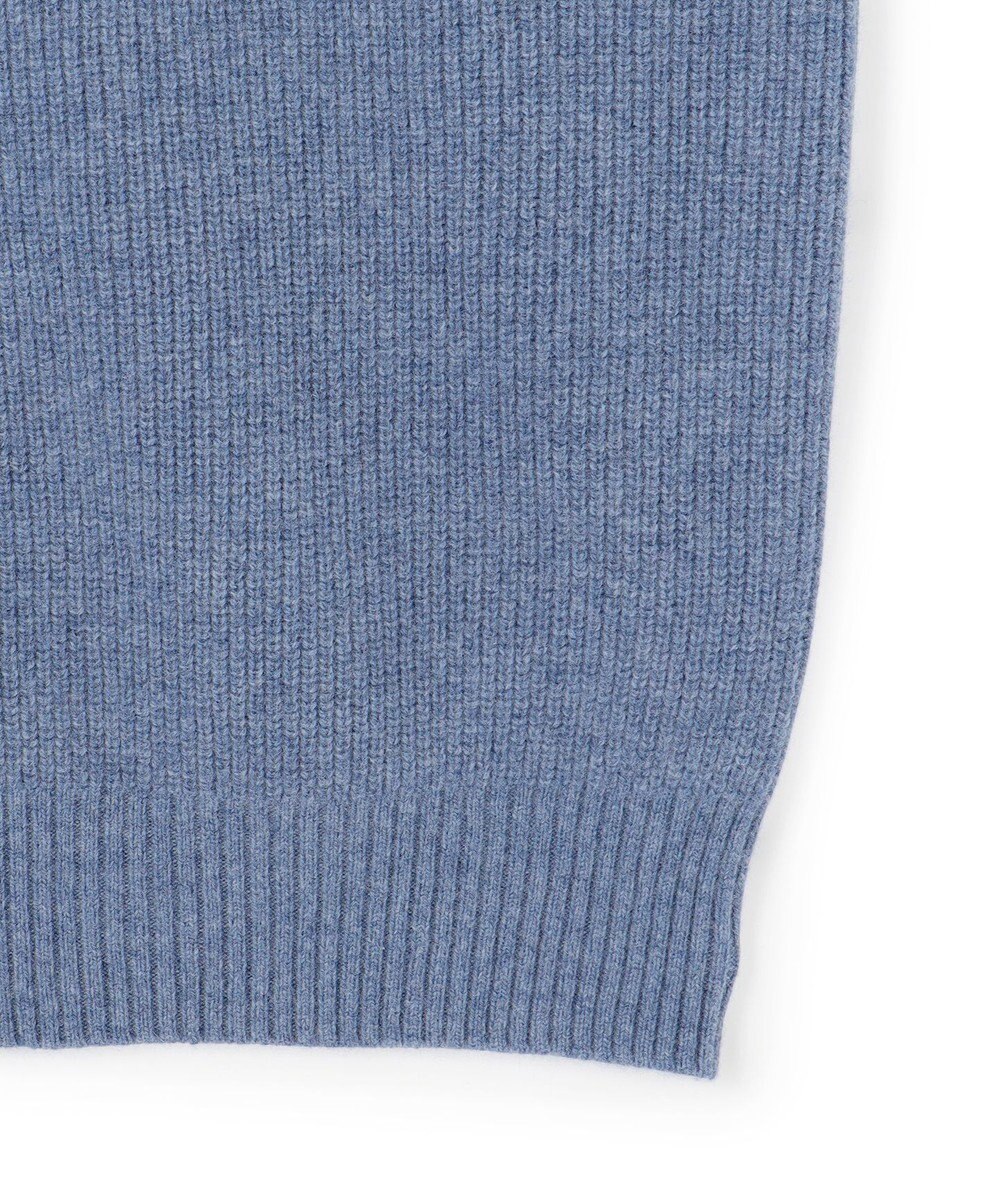 J.PRESS YORK STREET 【UNISEX】ウールカシミヤ ハーフジップニット 