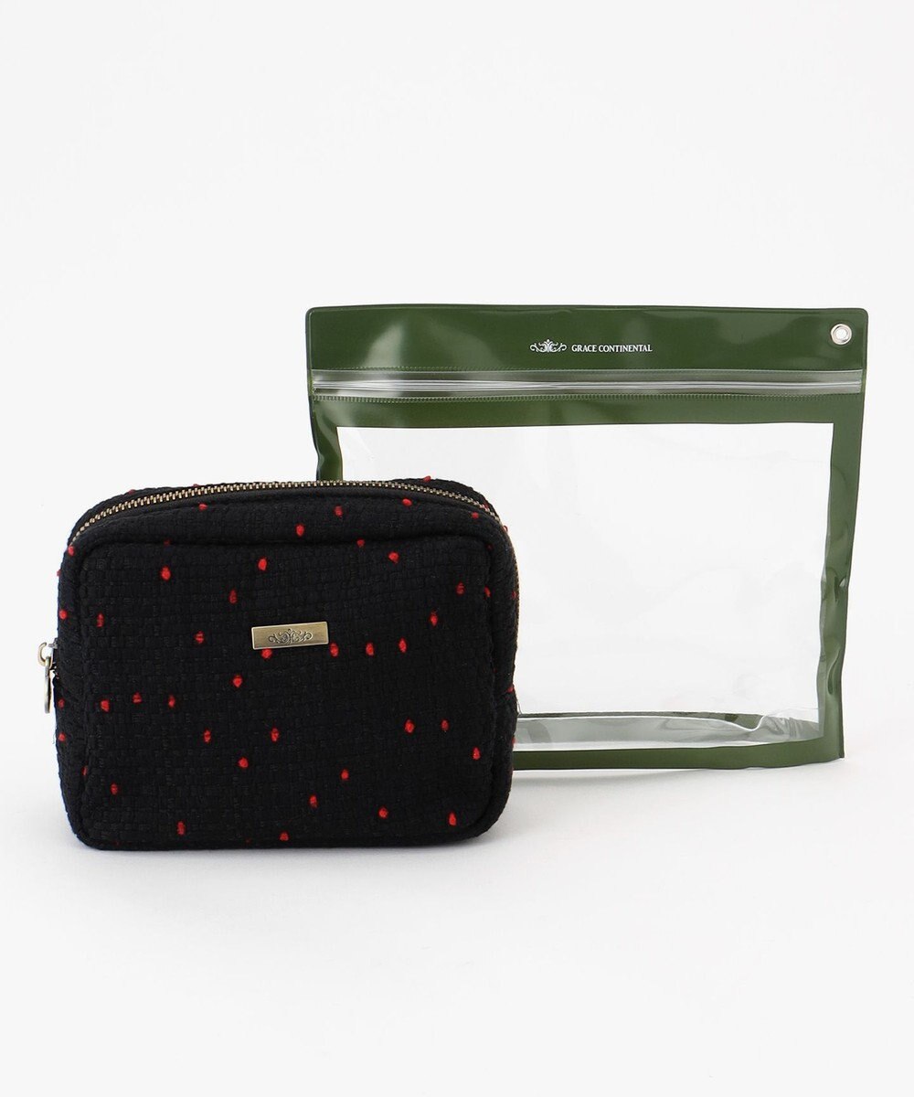 GRACE CONTINENTAL Fabricスクエアポーチ-AW 
