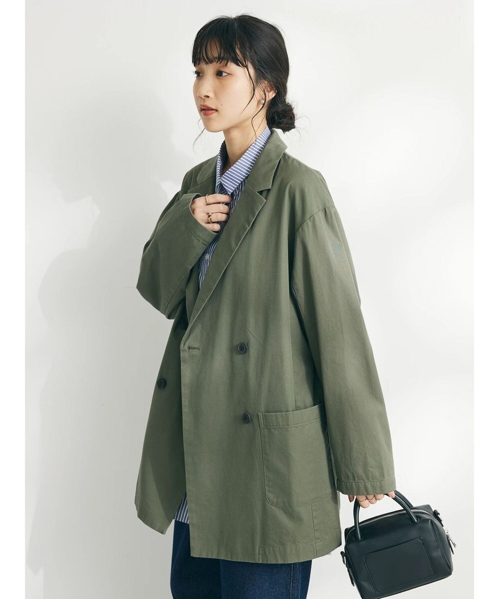CRAFT STANDARD BOUTIQUE コットンギャバジンＷテーラードジャケット 