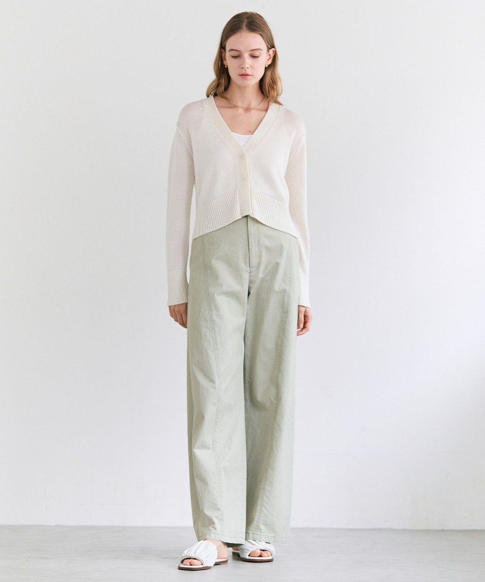 BEIGE， SPESSARTINE / Vネッククロップドカーディガン 