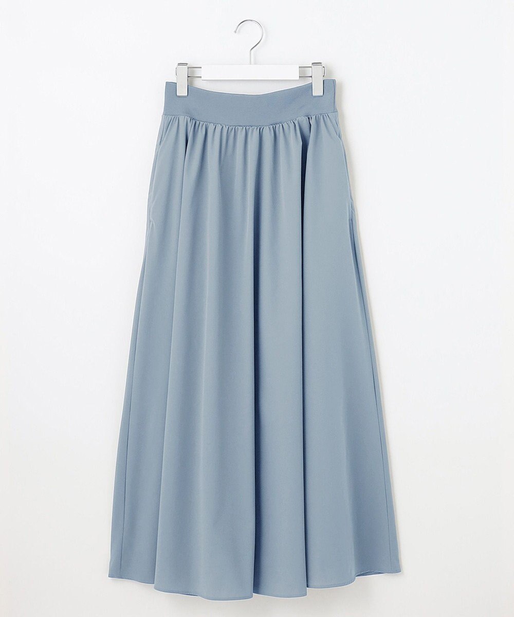 UNFILO 【撥水/ストレッチ/軽量】マジカル機能 ギャザースカート 