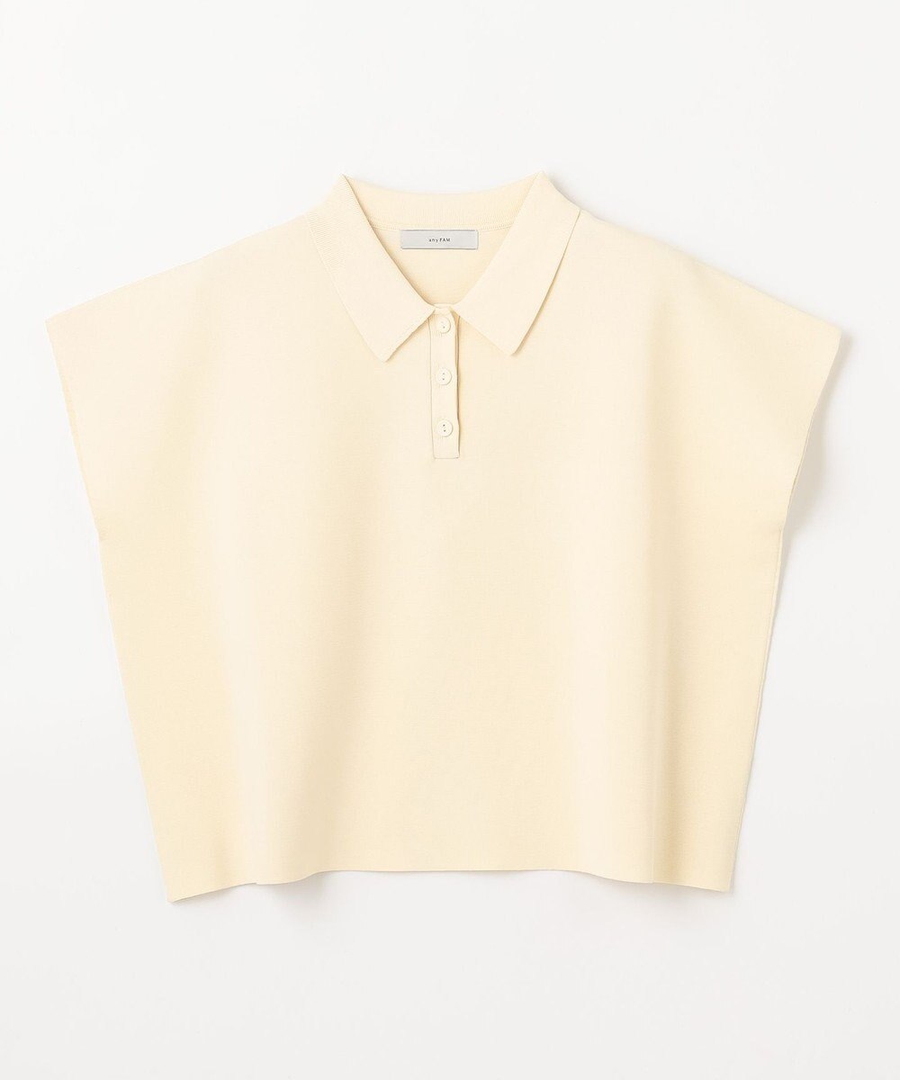 ANY ミラノリブニットポロ 