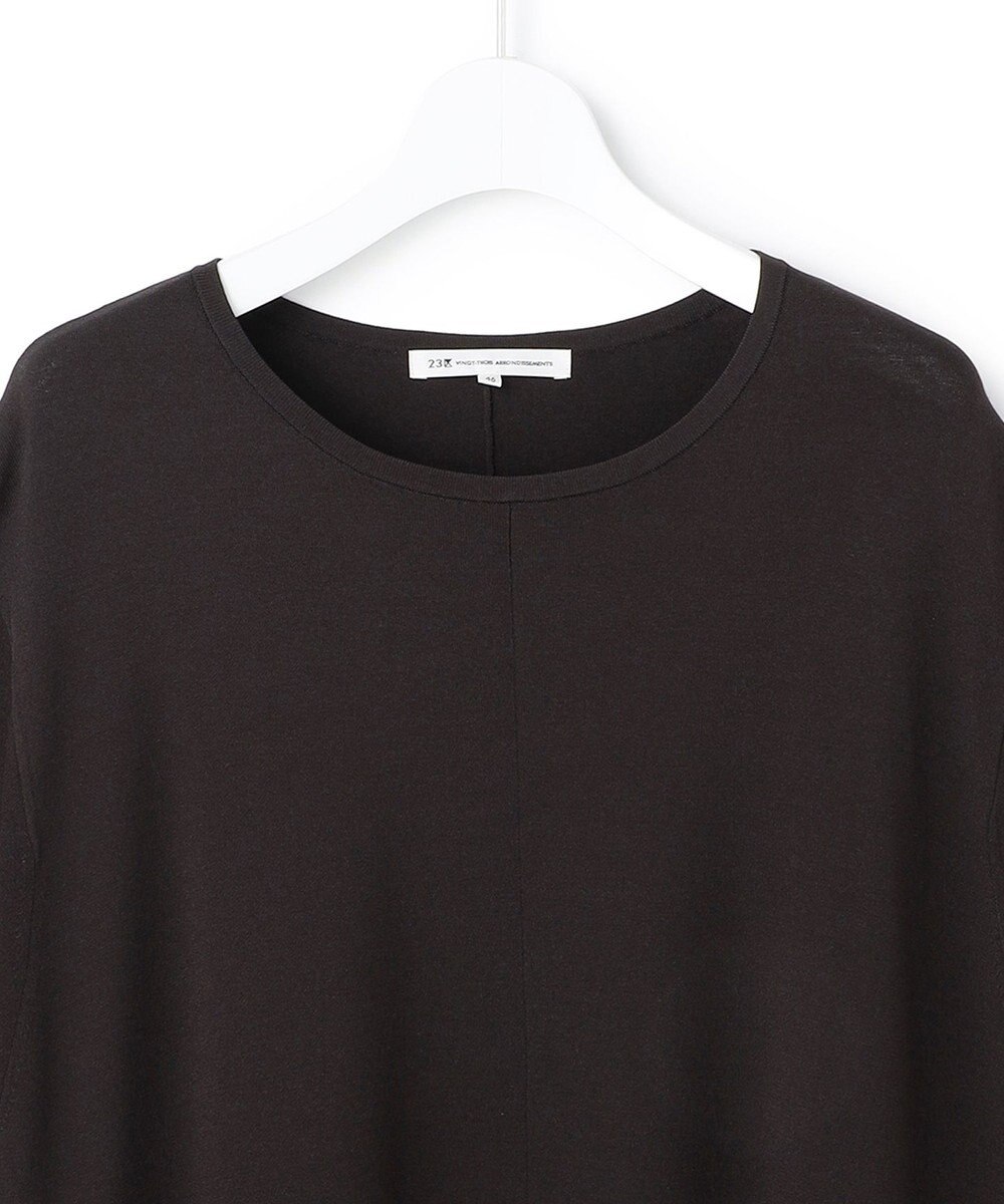 23区 L 【先行予約/Lサイズ限定】レーヨンポリエステルストレッチ ニット フレア ワンピース 