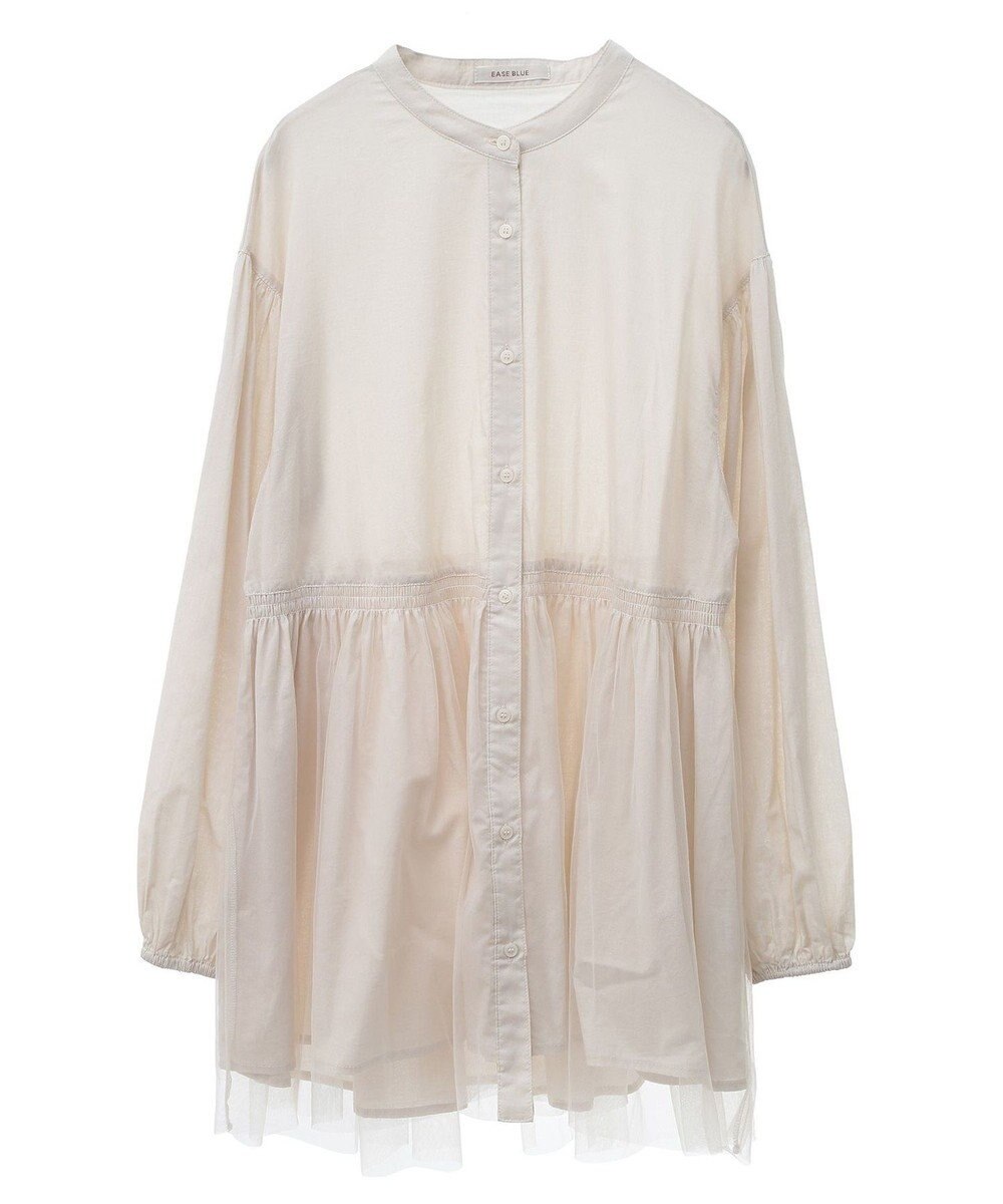 Green Parks 裾チュールレイヤードチュニック 