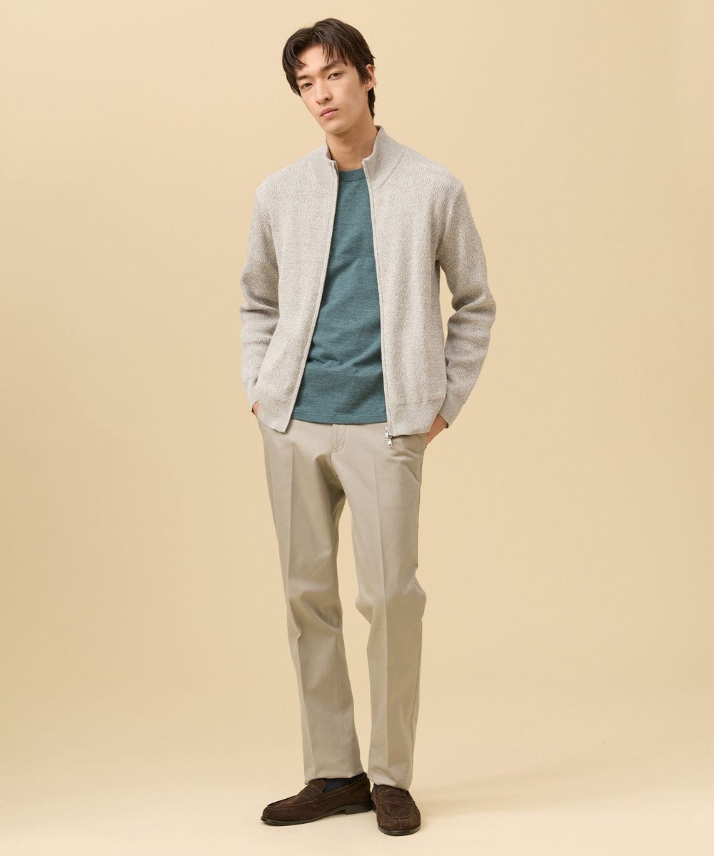 J.PRESS MEN ギマコットンフルジップ カーディガン 