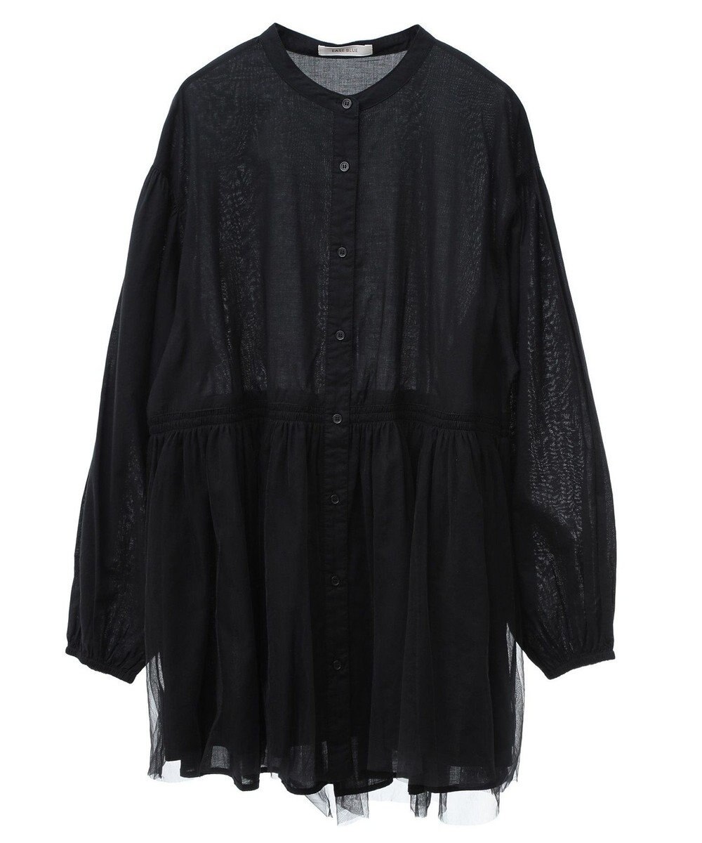 Green Parks 裾チュールレイヤードチュニック 