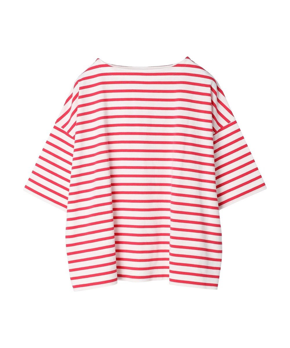 Green Parks ボーダーボートネック７分袖プルオーバー 