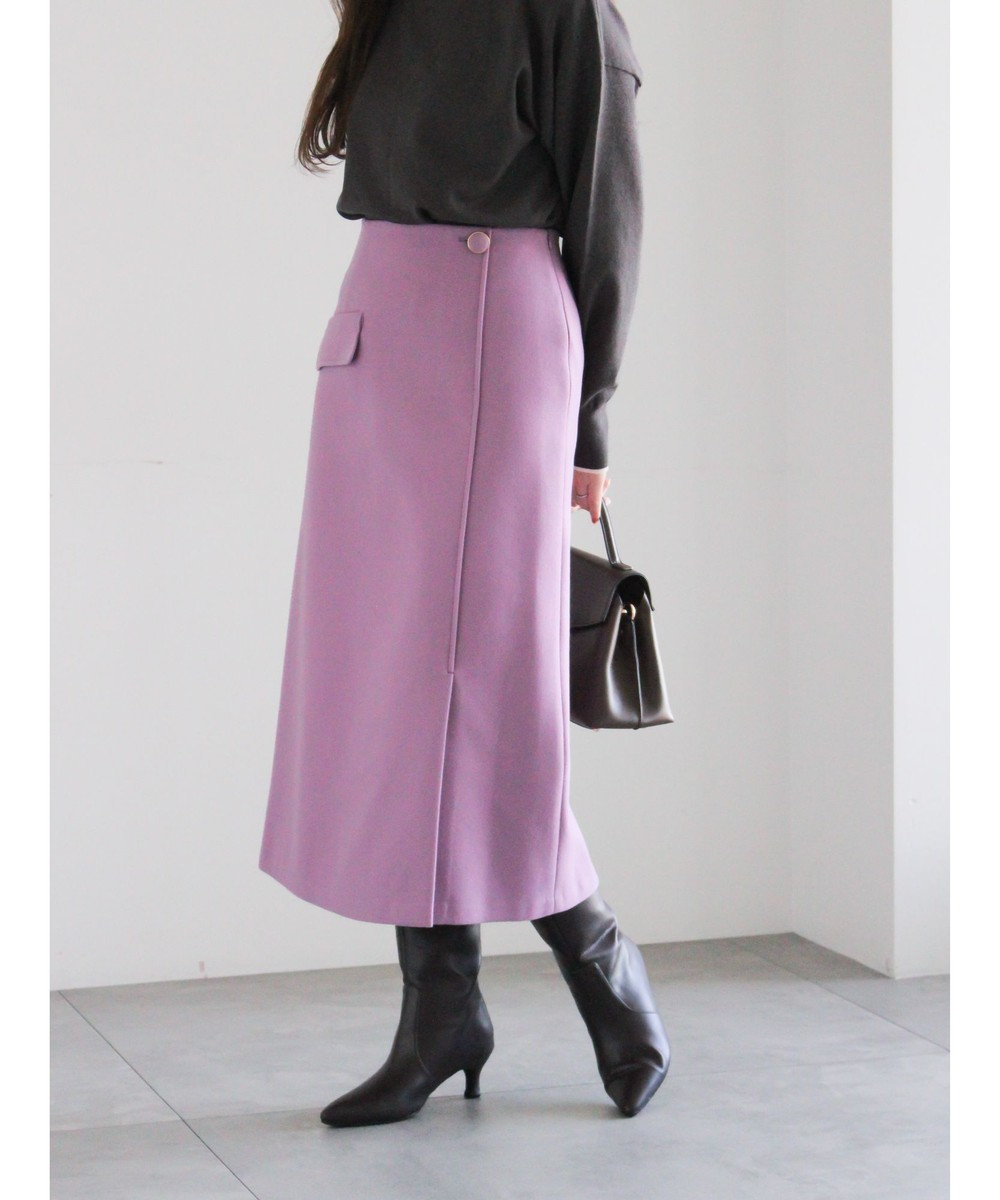 Te chichi メルトンジャージートラペーズスカート 