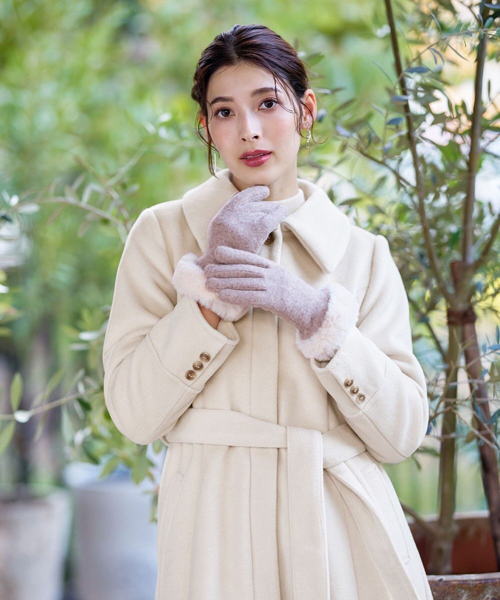 Tiaclasse フェイクウールステンカラーコート 