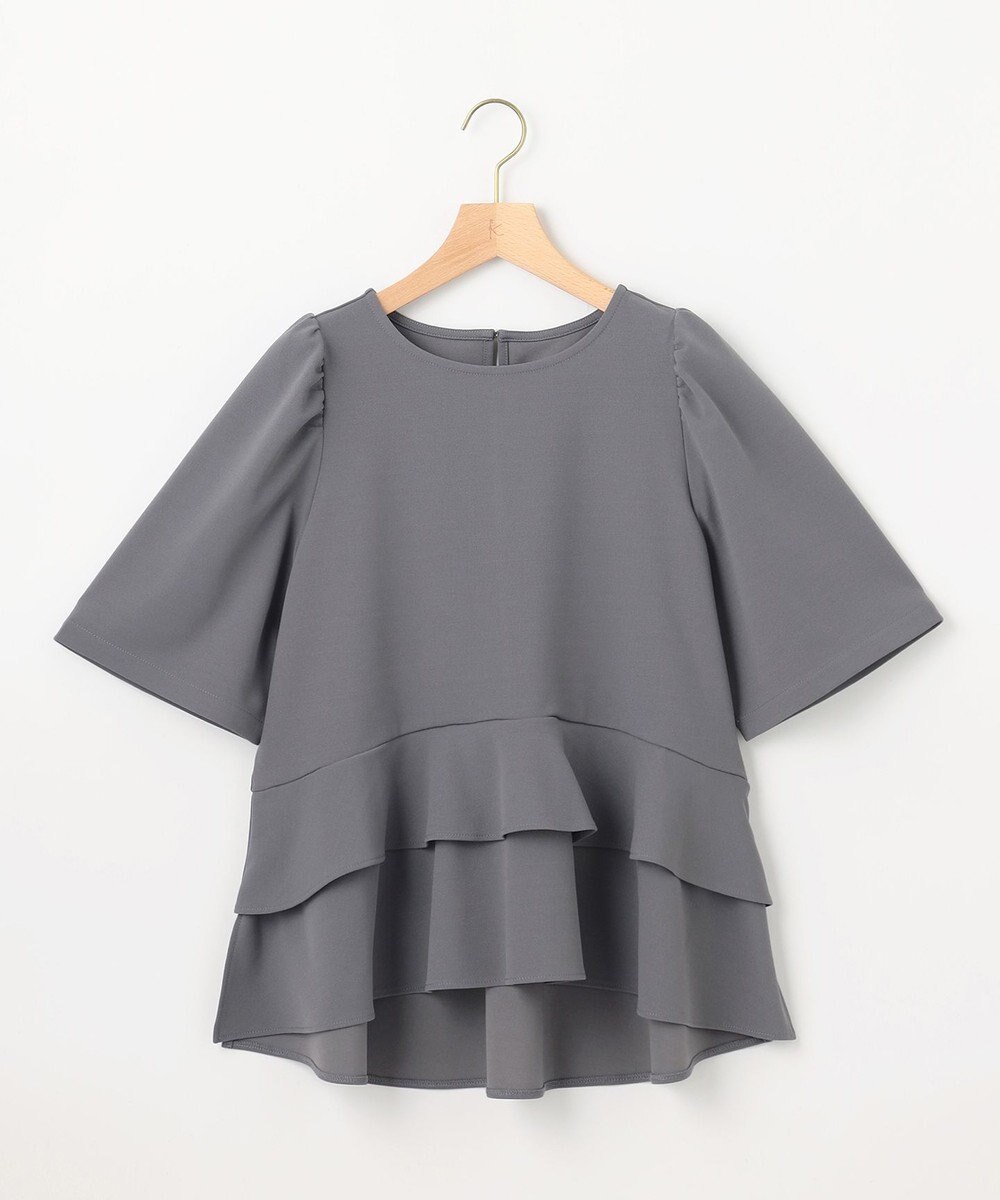 組曲 S ご好評につき追加生産【WEB限定】ジョーゼットジャージーティアード ブラウス 