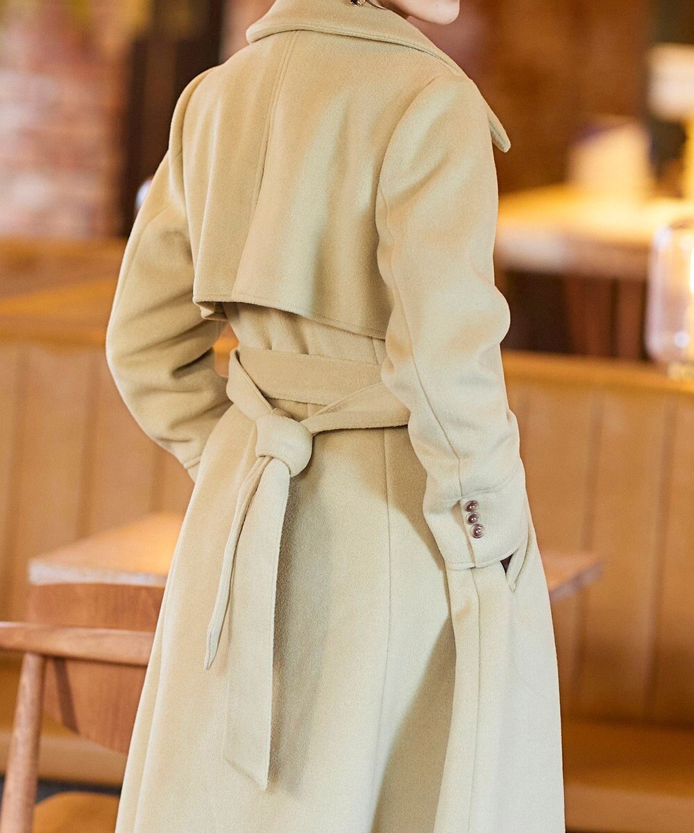 Tiaclasse フェイクウールステンカラーコート 