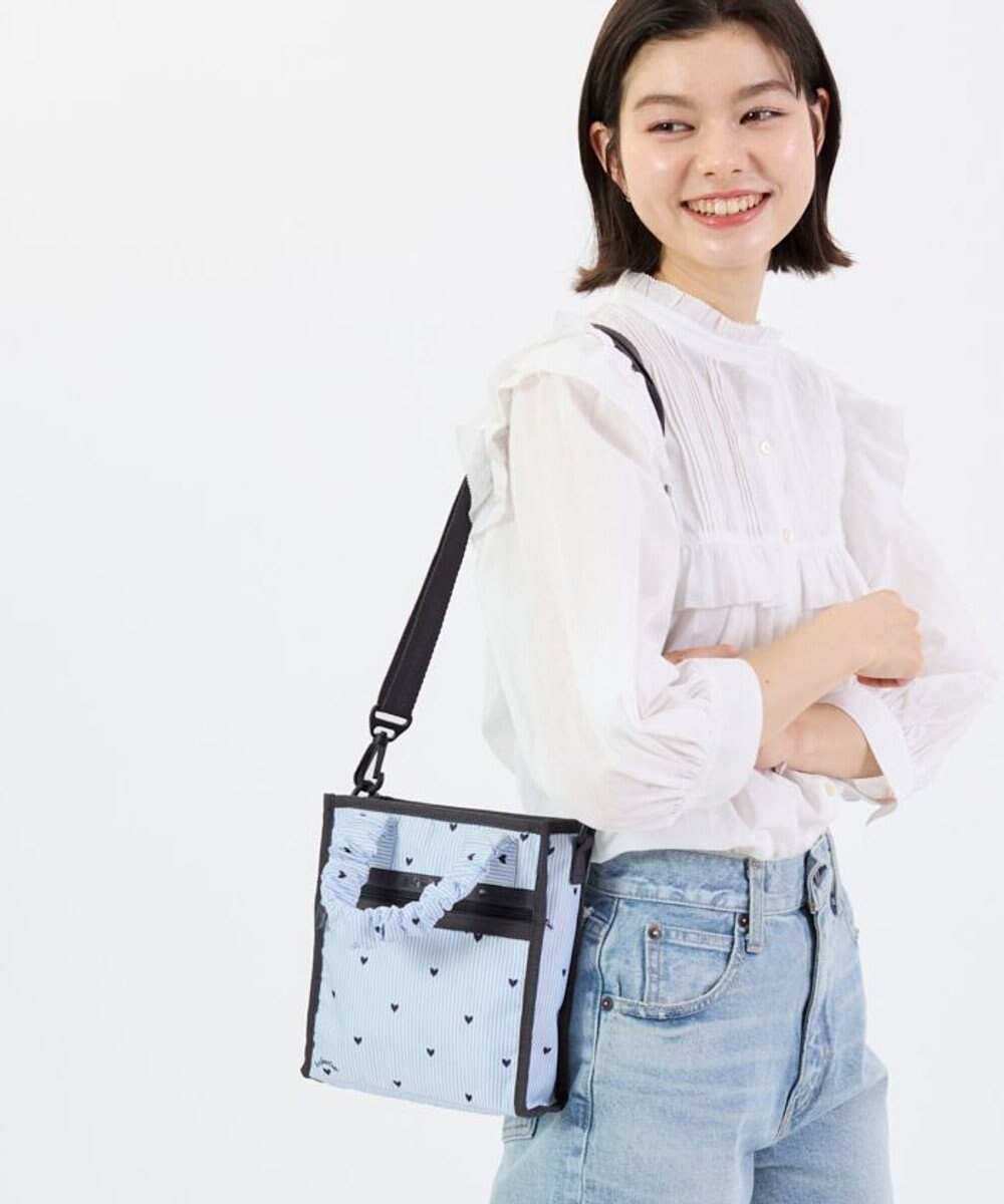 LeSportsac GH MINI N/S TOTE/フレッシュブラックハーツ 