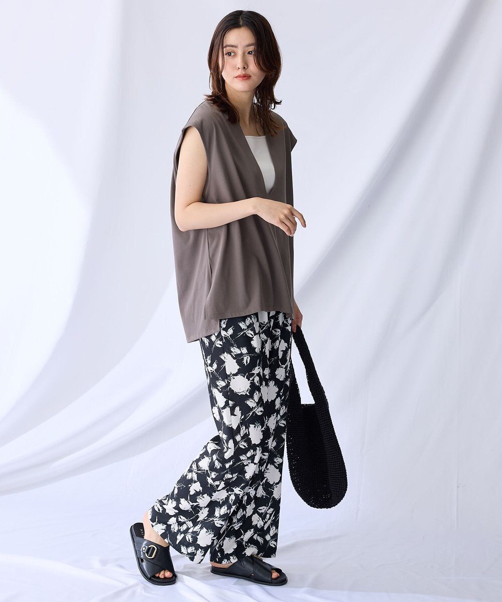 ANY L 【洗濯機可/接触冷感/UVカット】Ｖネックチュニック 