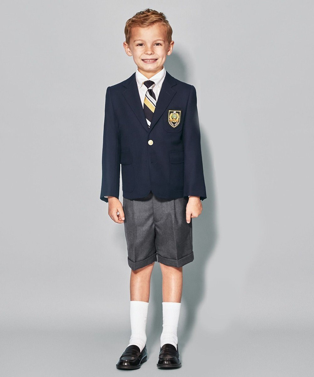 J.PRESS KIDS 【110-130cm】ウールサージ ハーフパンツ 