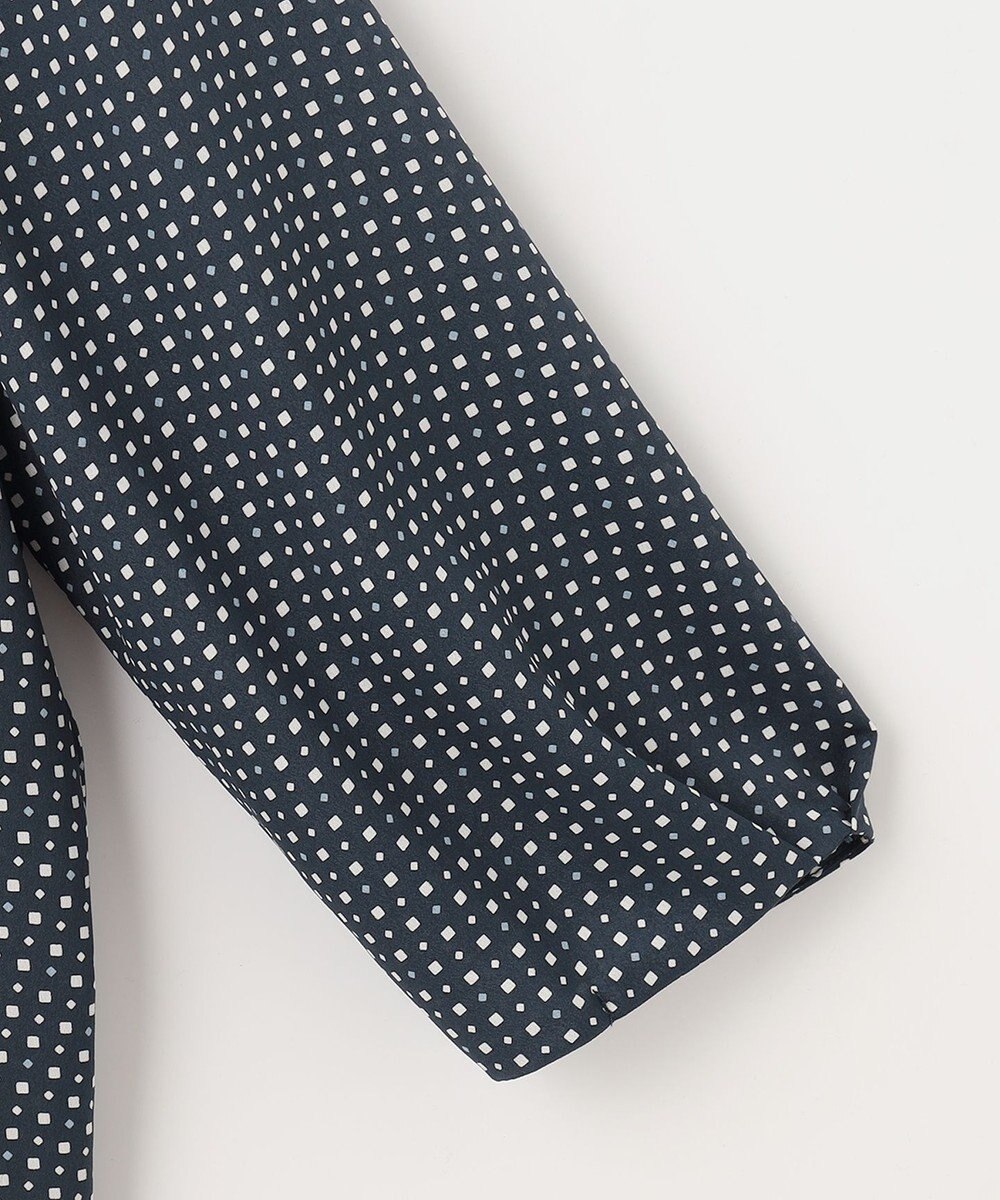 J.PRESS LADIES L 幾何プリント ボウタイ カットソー 