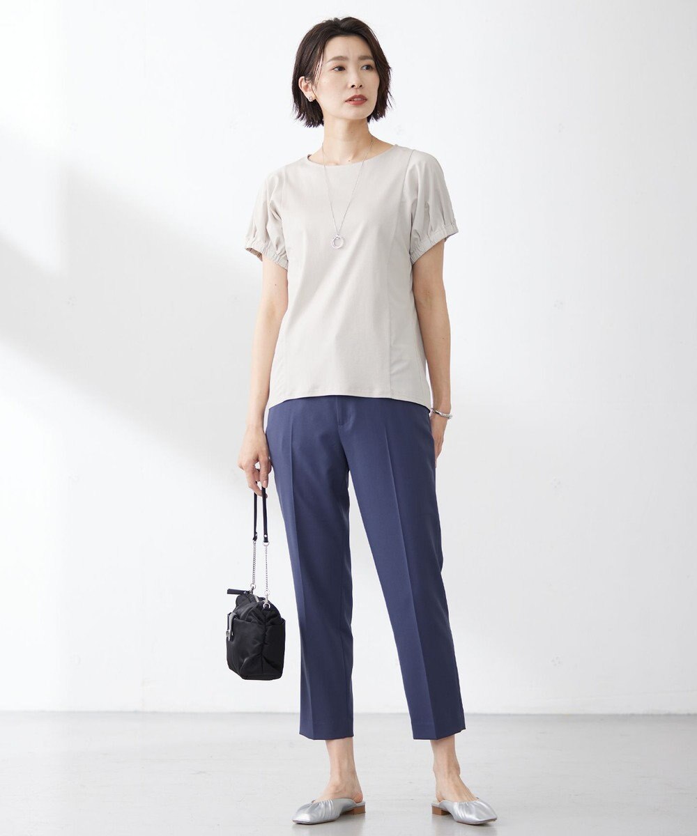 J.PRESS LADIES 【接触冷感・吸水速乾】MULTI EFFECT JERSEY フレンチスリーブ ドルマン カットソー 