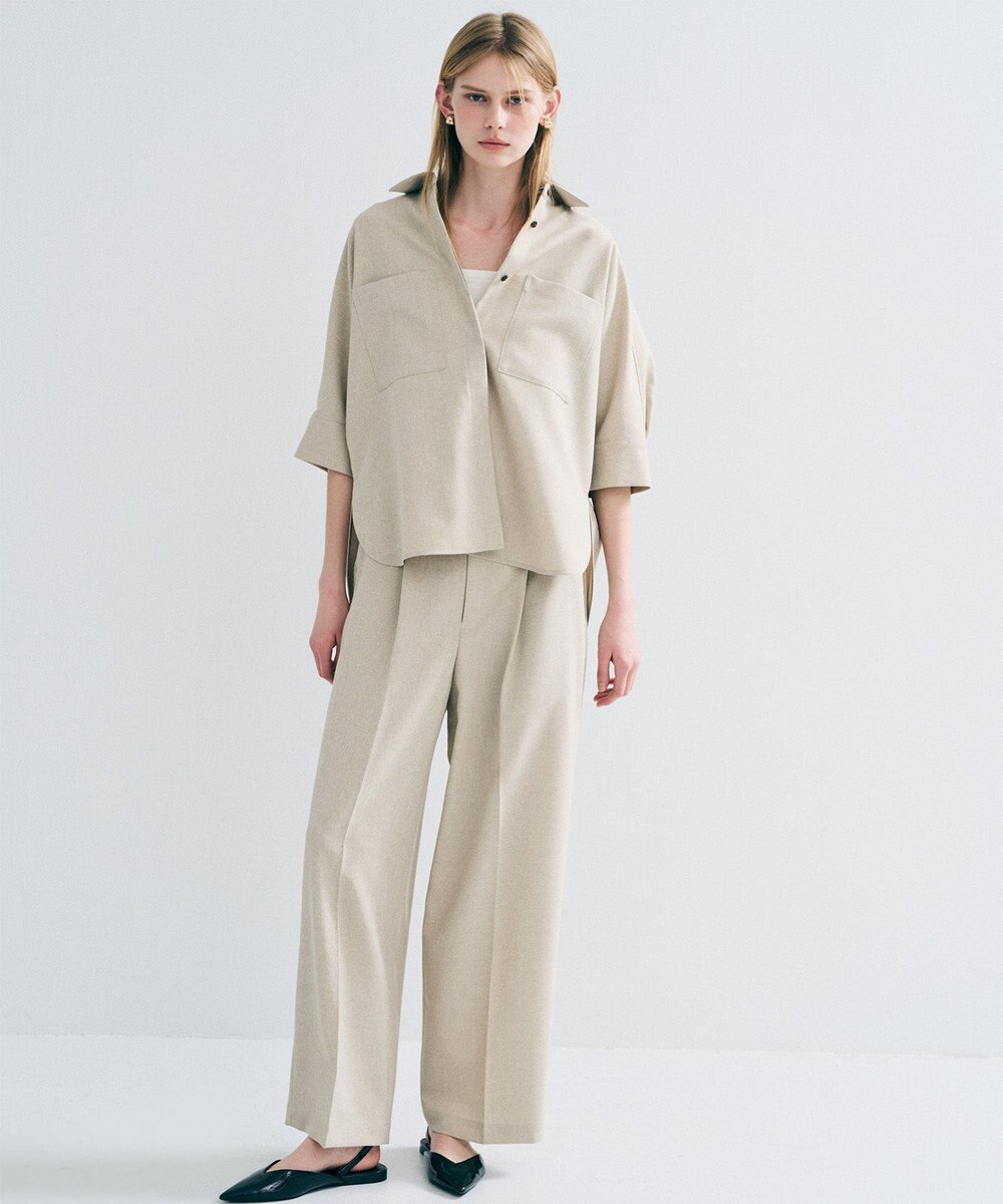 uncrave ウォッシャブルドライサップ ドルマンシャツ 