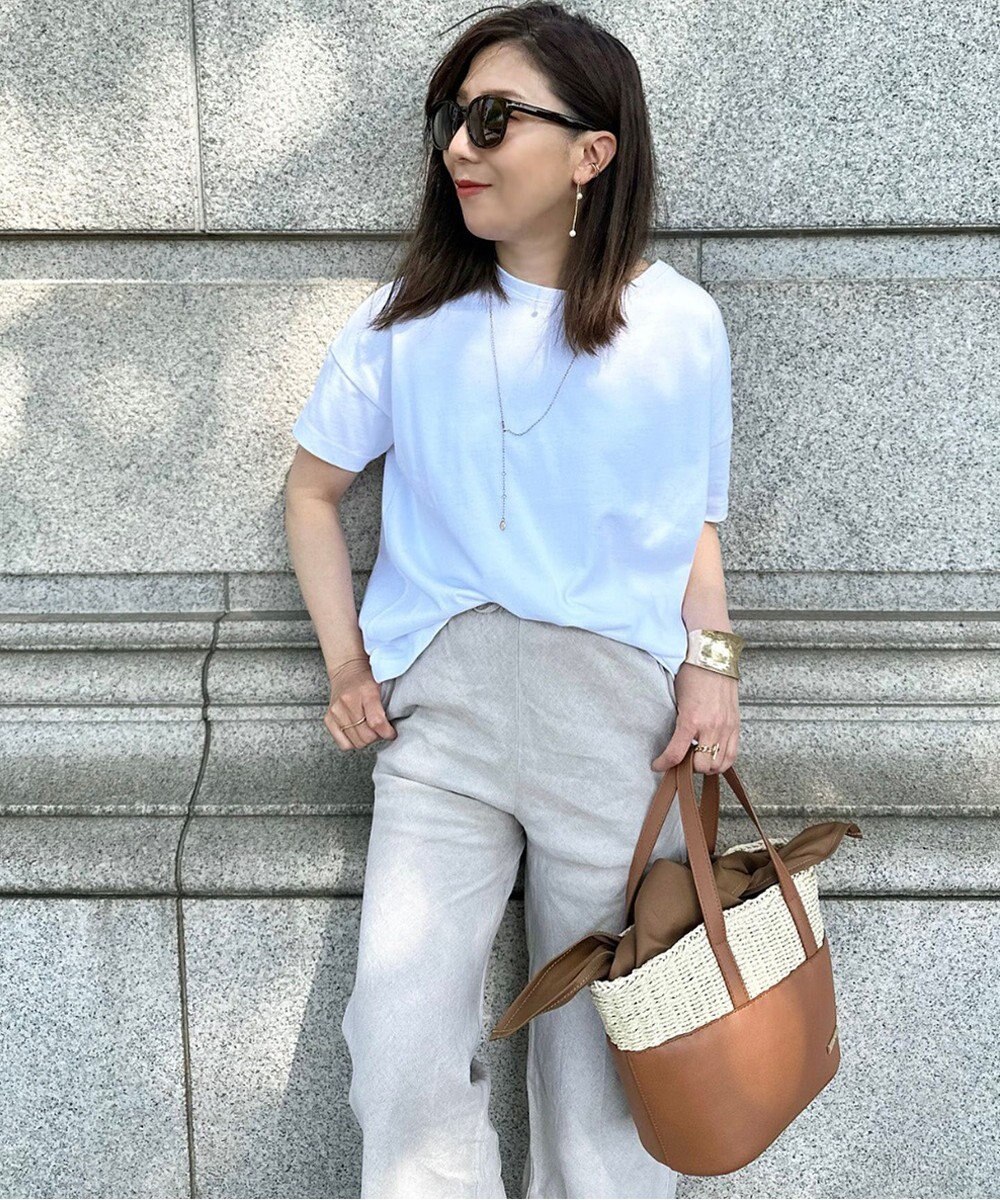 LA BAGAGERIE 【インスタグラマー chiyoさん×LA BAGAGERIE】コンビネーションかごバッグ 