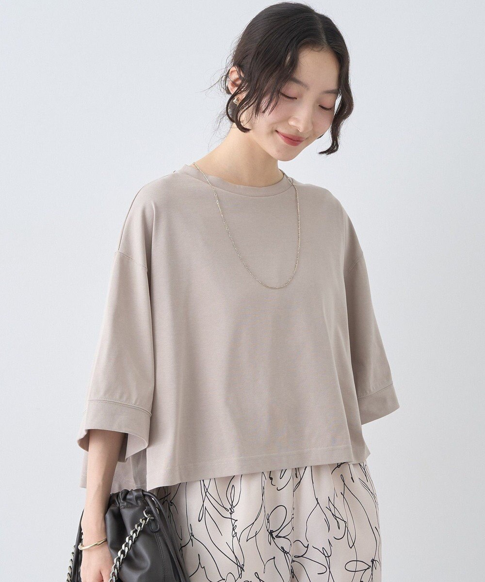 earth music&ecology 【接触冷感】バックギャザーＴｅｅ 