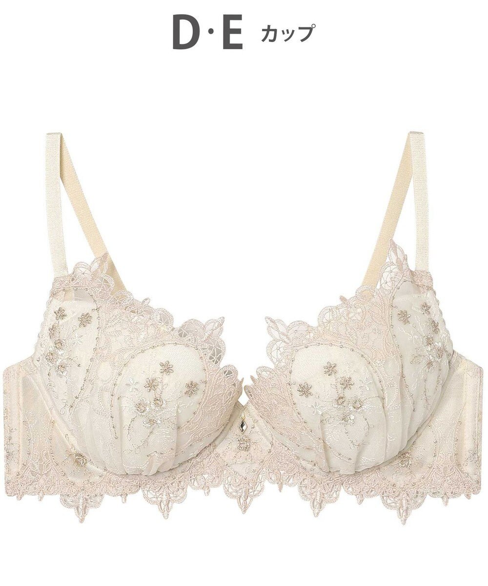 AMPHI ブラジャー 谷間メイク カップ上辺が浮きにくい Gカップまで対応 大きいサイズ 【Glama-Rich グラマリッチ ボリュームUPタイプ】 ブラ BYJ306 アンフィ／ワコール 