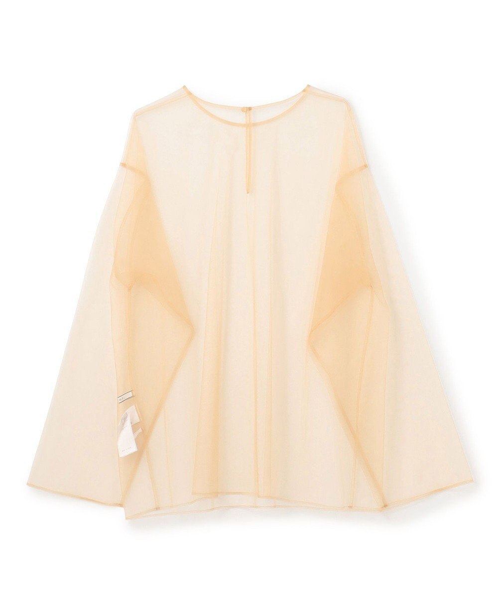 BEIGE， 【洗える・Oggi 6月号掲載】SILENE / オーバーサイズチュールブラウス 