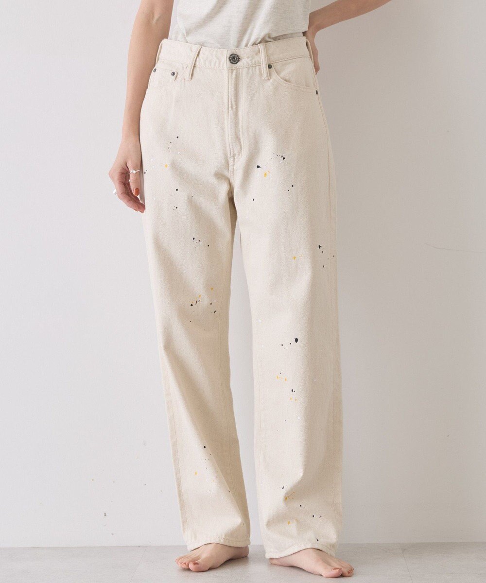 AMERICAN HOLIC ルーズストレートペイントデニム 