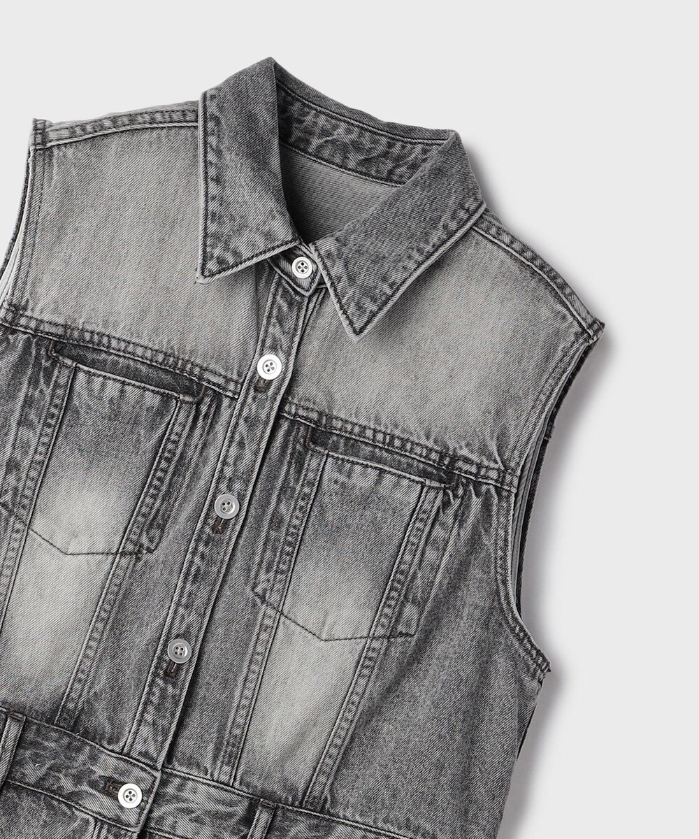 GRACE CONTINENTAL デニムロングジレワンピース 