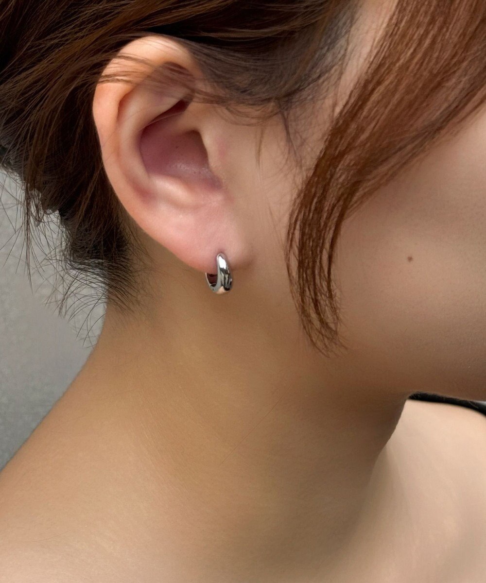Phoebe 【金属アレルギー対応】メタルフープピアス　シルバー/ステンレス/ユニセックス 