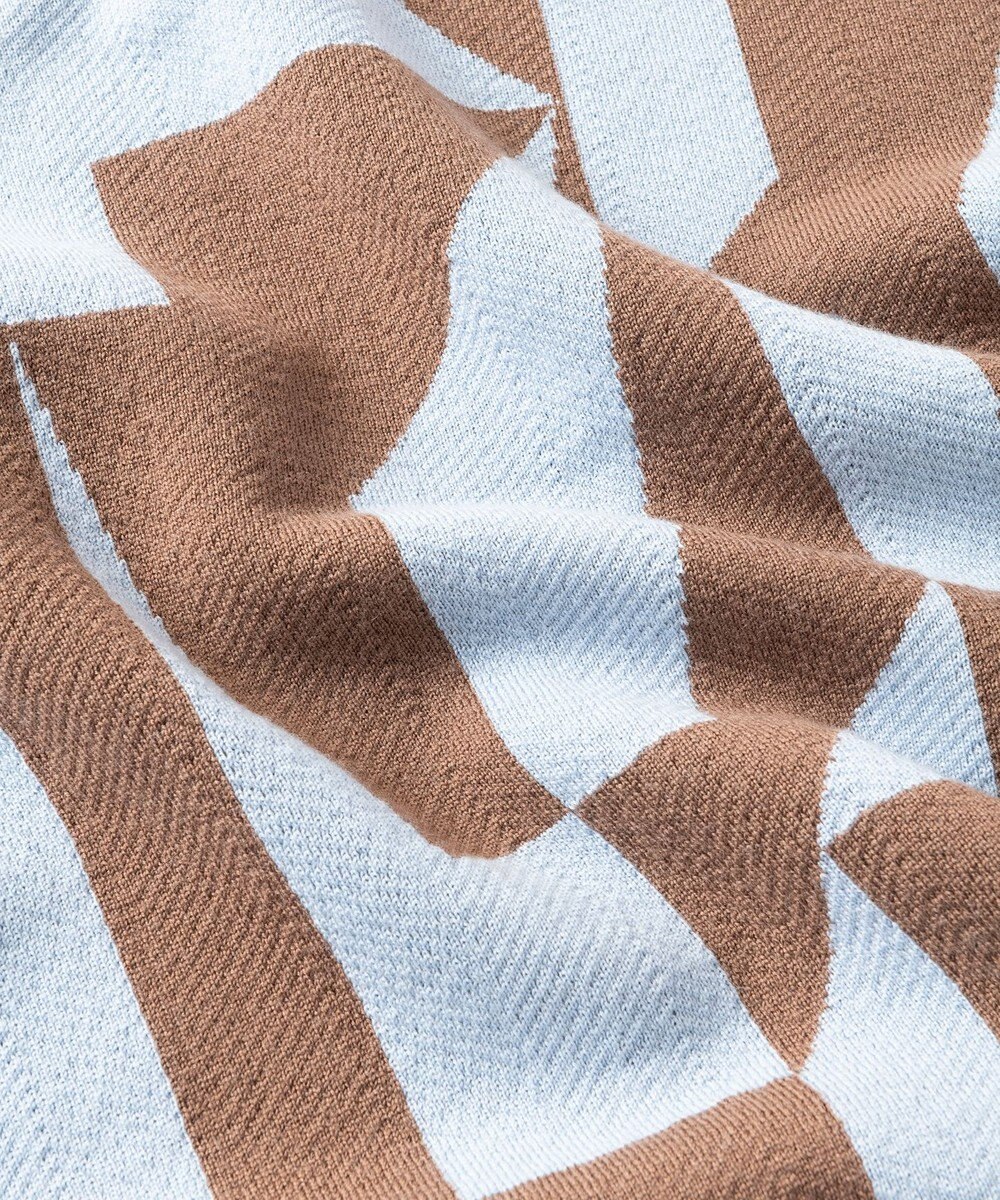 TRICOTE GEOMETRIC HERRINGBONE REBERSIBLE SCARF / キカヘリンボーンリバーマフラー 