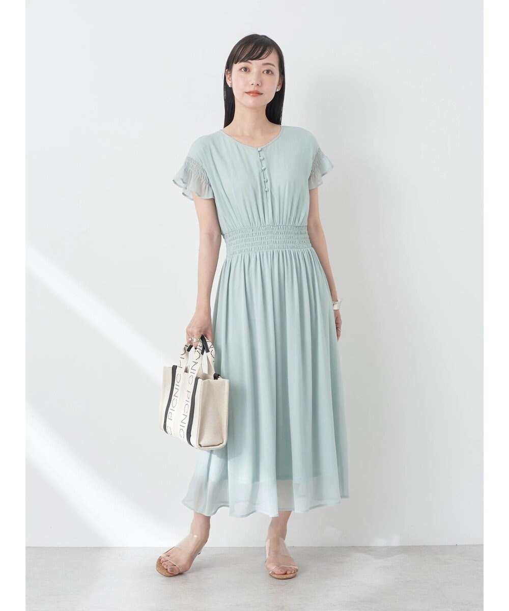 earth music&ecology シャーリングワンピース 