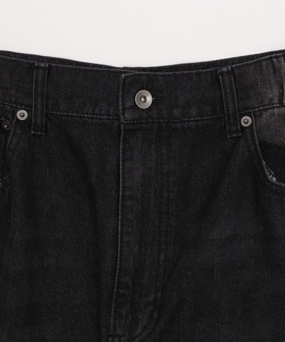 WEGO 【SMLサイズ展開/ウエスト紐】イージー3Dバレルレッグデニムカーゴパンツ 