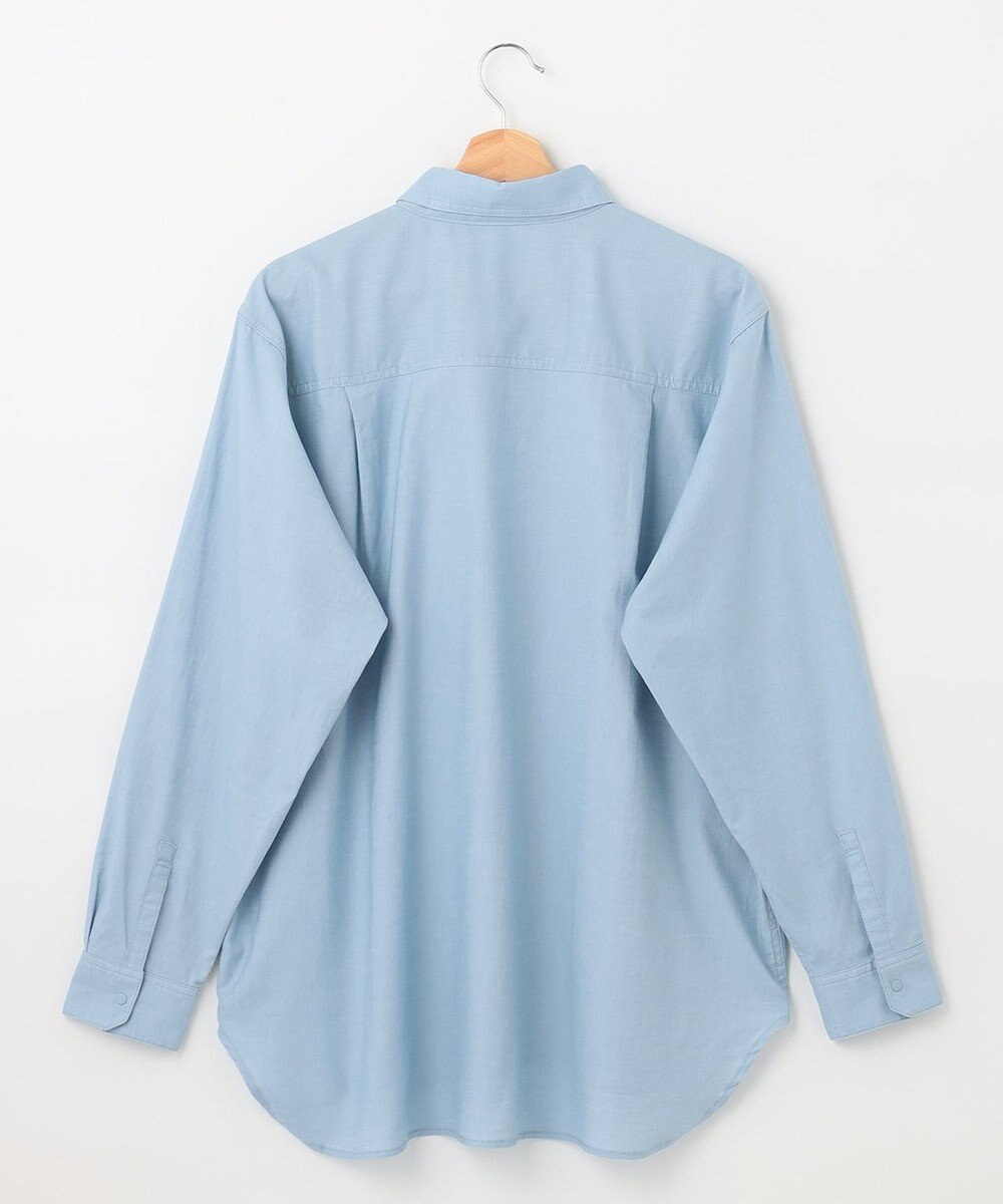 SHARE PARK MENS 【UVカット・撥水・ストレッチ】イージーデニムレギュラーカラーシャツ 