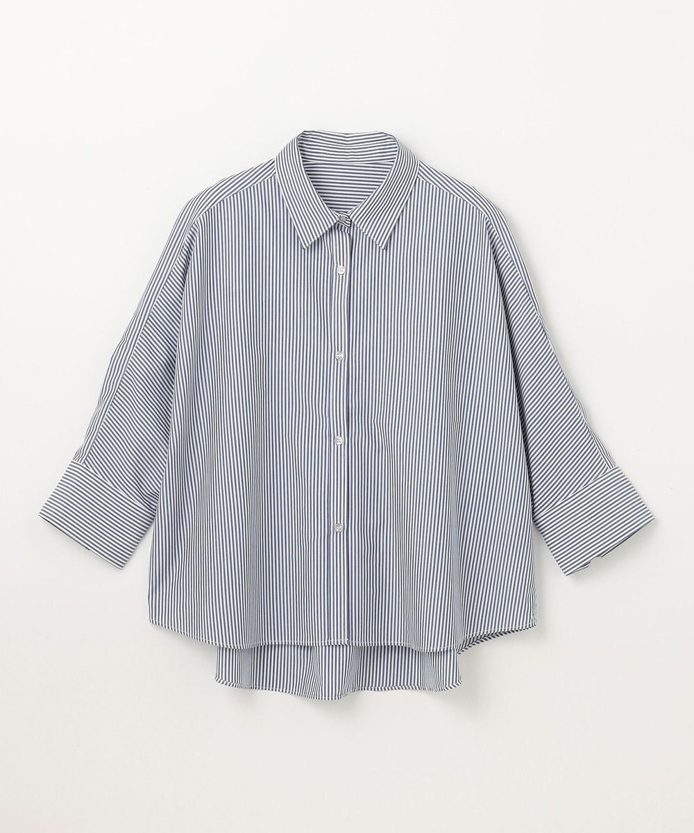 ANY L 【UVカット/抗菌防臭/速乾/手洗い可】エニィファンクション ストライプドルマンシャツ 
