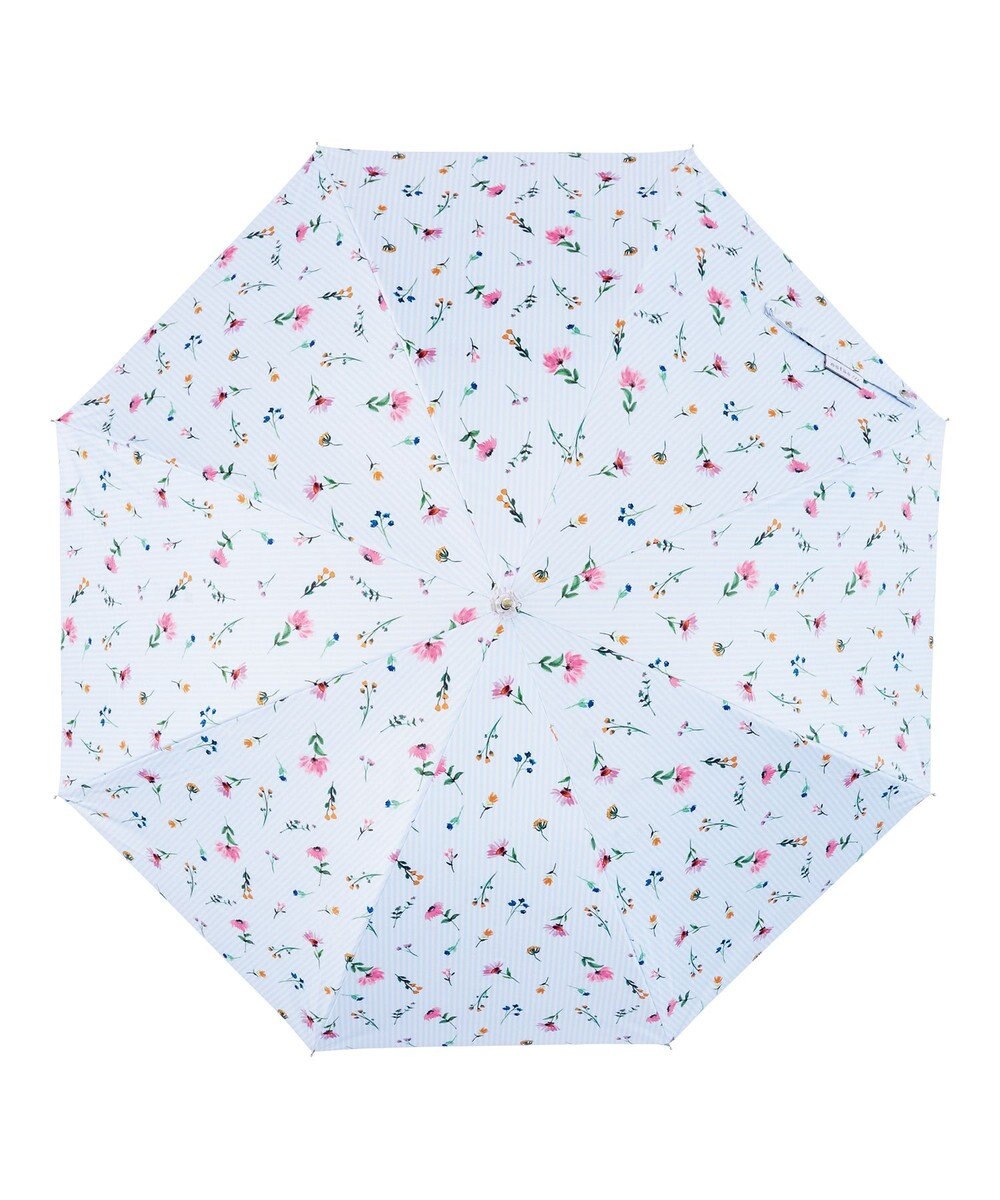 MOONBAT estaa 晴雨兼用 長傘 超軽量 ストライプフラワー 日傘 遮光 遮熱 UV 